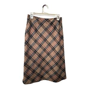 GAP Brown Midi A-Line Skirt